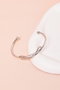 Heliophilia Silver Pulsera de Metal Plateada Ajustable